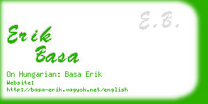 erik basa business card